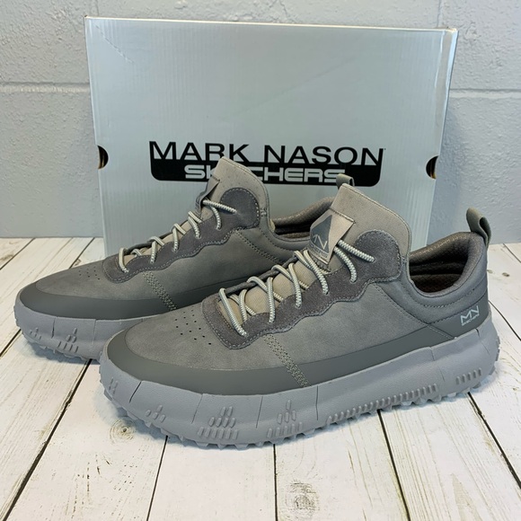 NIB Mark Nason For Skechers Gray Revo-Tivity Slip On No Tie Men's Sneaker-12 - Picture 4 of 9